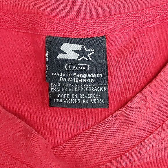 Vintage 90s Ohio State Buckeyes Red Starter Graphic T-Shirt Men's Size Large - Picture 3 of 7